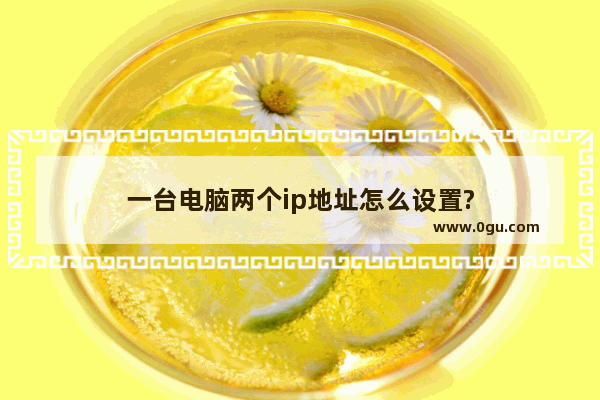 一台电脑两个ip地址怎么设置?