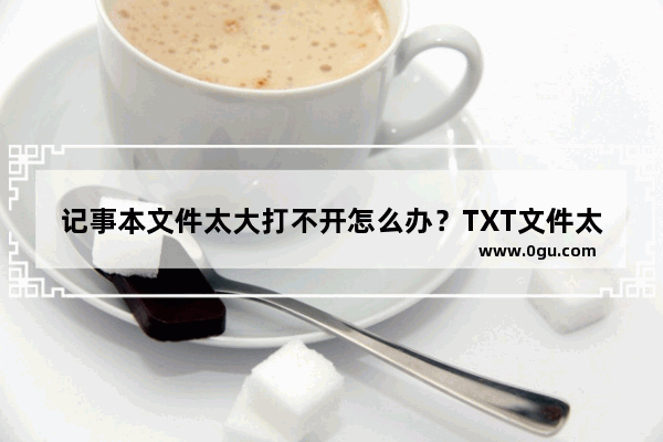 记事本文件太大打不开怎么办？TXT文件太大无法打开现象的解决办法介绍