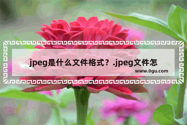 jpeg是什么文件格式？.jpeg文件怎么打开？