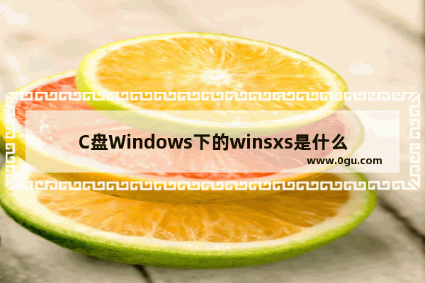 C盘Windows下的winsxs是什么文件可以删除吗