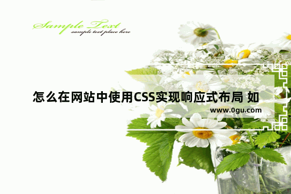 怎么在网站中使用CSS实现响应式布局 如何通过css进行响应式布局