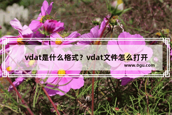 vdat是什么格式？vdat文件怎么打开