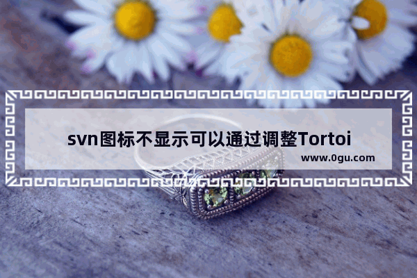 svn图标不显示可以通过调整Tortoise图标名称的字母顺序来解决