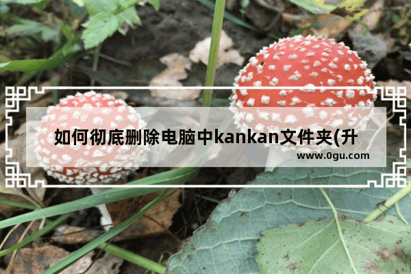 如何彻底删除电脑中kankan文件夹(升级迅雷7出现的情况)