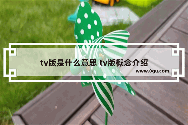 tv版是什么意思 tv版概念介绍