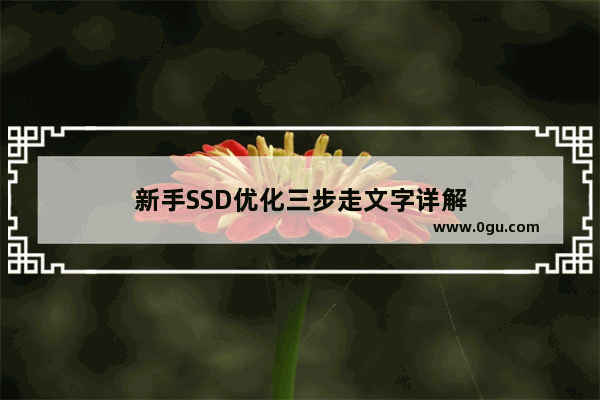 新手SSD优化三步走文字详解