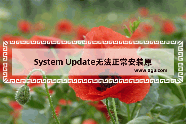 System Update无法正常安装原因分析及解决