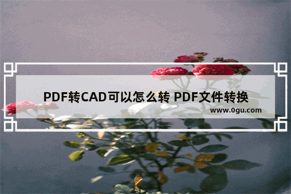 PDF转CAD可以怎么转 PDF文件转换为CAD格式