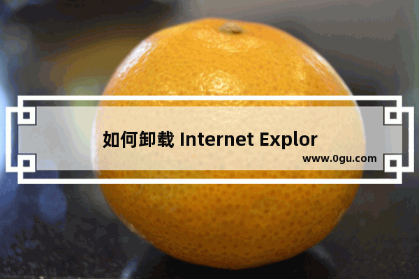 如何卸载 Internet Explorer 9 图文