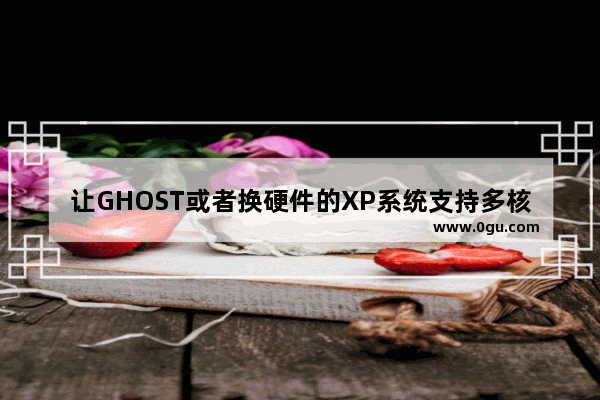 让GHOST或者换硬件的XP系统支持多核的方法教程