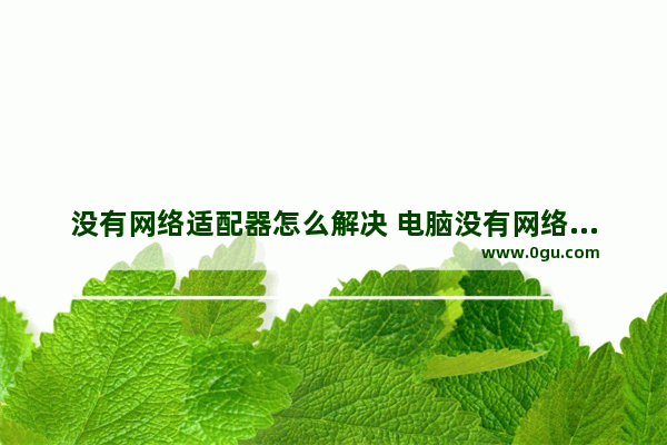 没有网络适配器怎么解决 电脑没有网络适配器的解决方法