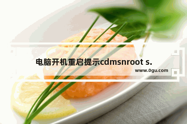 电脑开机重启提示cdmsnroot s.sys文件受损该怎么修复？