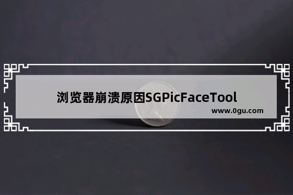 浏览器崩溃原因SGPicFaceTool.exe损坏图像怎么办？