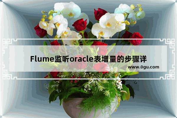 Flume监听oracle表增量的步骤详解