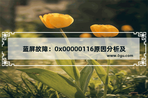 蓝屏故障：0x00000116原因分析及解决方法