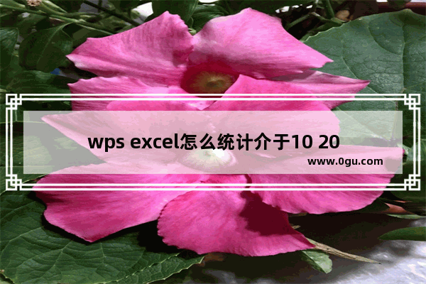 wps excel怎么统计介于10 20之间数据个数 WPS Excel统计大于10且小于20的数值个数的方法