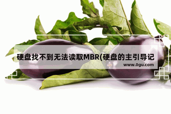 硬盘找不到无法读取MBR(硬盘的主引导记录)故障分析及解决技巧