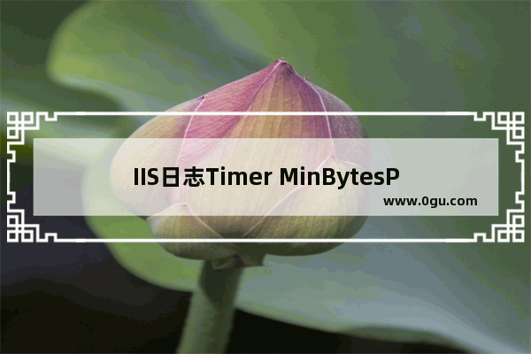 IIS日志Timer MinBytesPerSecond，Timer ConnectionIdle的解决方法