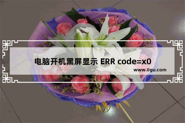 电脑开机黑屏显示 ERR code=x000000016 Line=00000450的解决方法