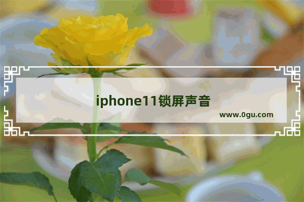 iphone11锁屏声音 iphone11锁屏声音怎么设置