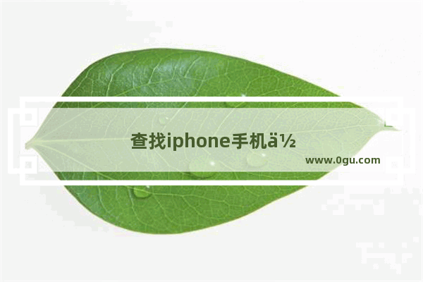 查找iphone手机位置：帮别人查找iphone手机位置要验证怎么办