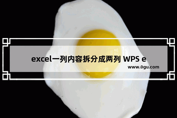 excel一列内容拆分成两列 WPS excel把一列内容分成两列的方法