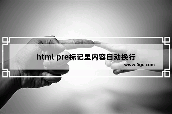 html pre标记里内容自动换行