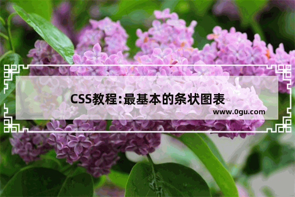 CSS教程:最基本的条状图表