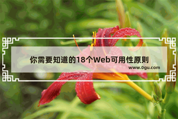 你需要知道的18个Web可用性原则