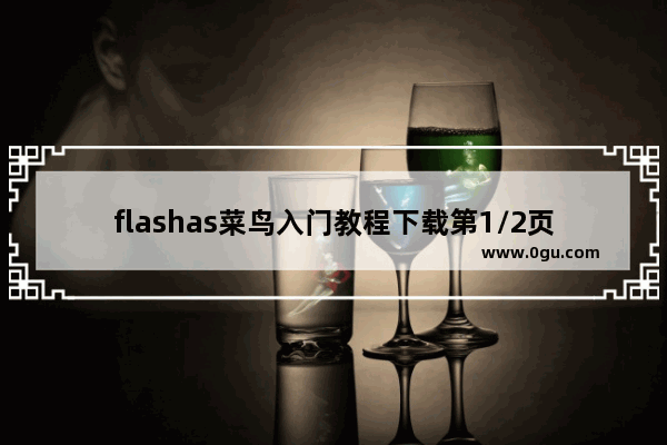 flashas菜鸟入门教程下载第1/2页