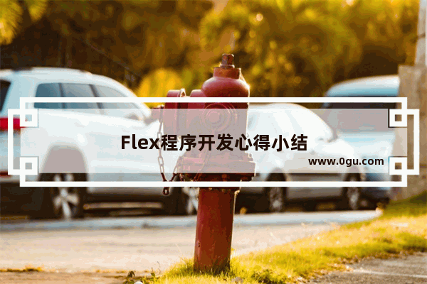 Flex程序开发心得小结