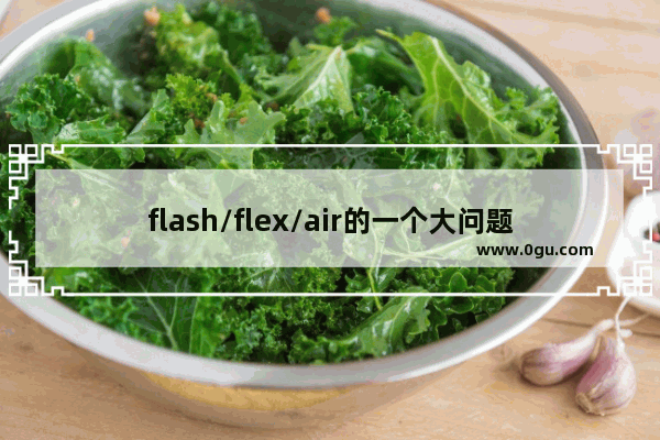 flash/flex/air的一个大问题