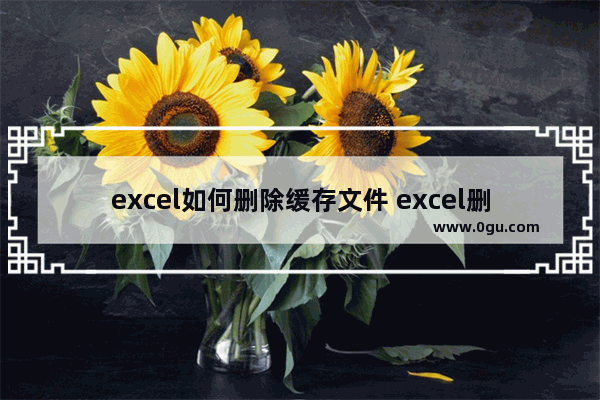 excel如何删除缓存文件 excel删除缓存文件的方法