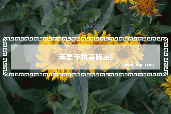 苹果手机美版有锁什么意思