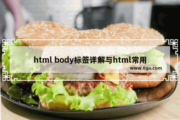 html body标签详解与html常用的控制标记