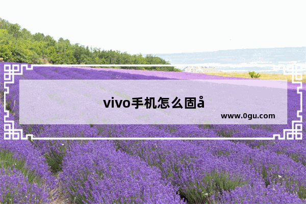 vivo手机怎么固定屏幕