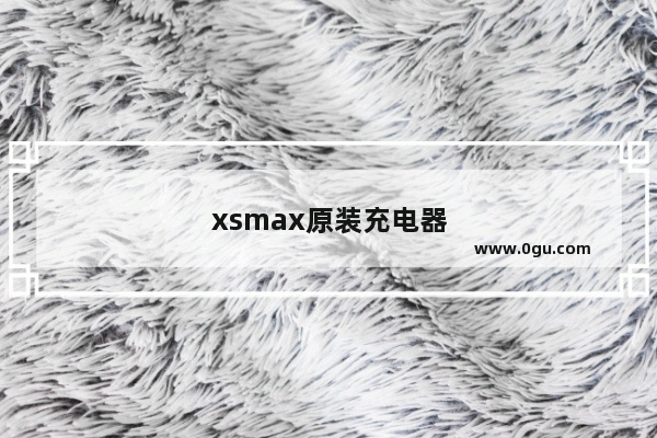 xsmax原装充电器是多少w