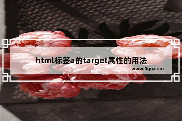 html标签a的target属性的用法