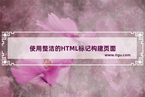 使用整洁的HTML标记构建页面