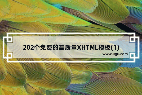 202个免费的高质量XHTML模板(1)