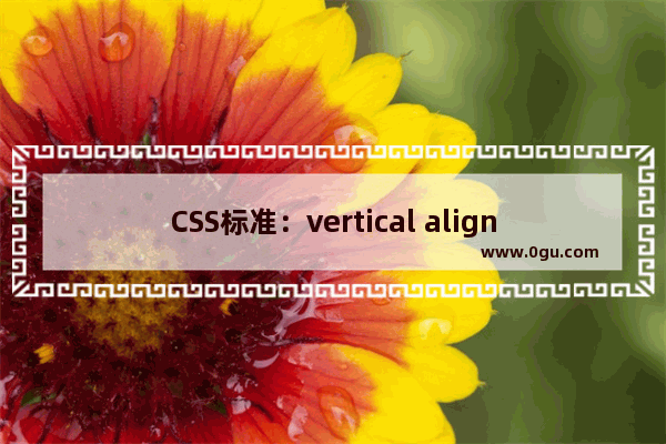 CSS标准：vertical align属性