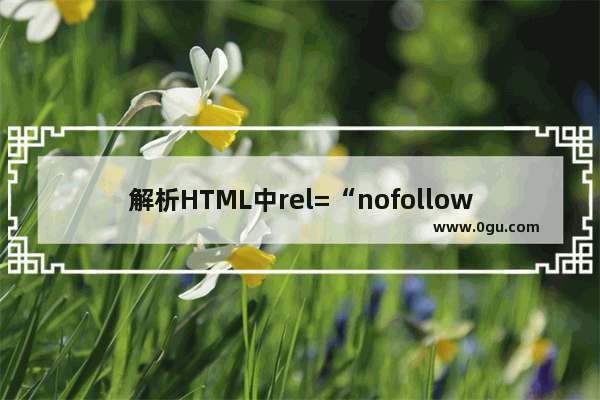 解析HTML中rel=“nofollow”的作用及rel属性的使用