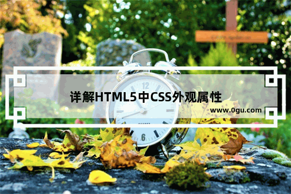 详解HTML5中CSS外观属性