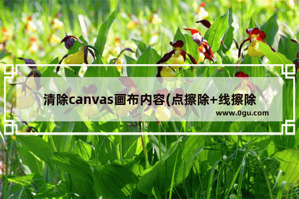 清除canvas画布内容(点擦除+线擦除)