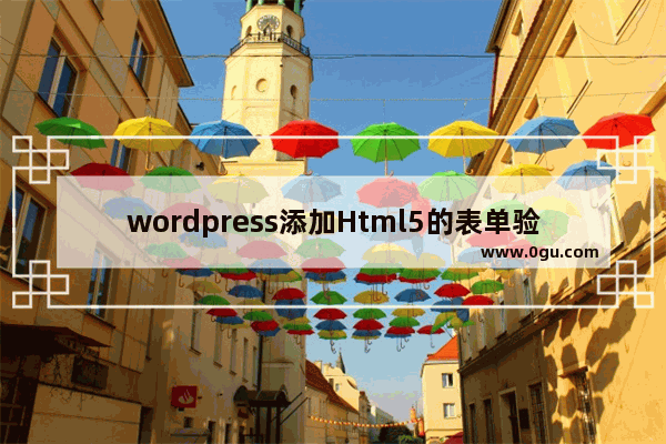 wordpress添加Html5的表单验证required方法小结