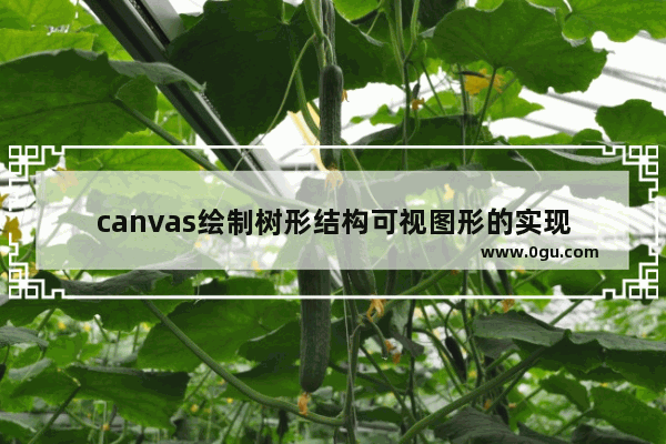 canvas绘制树形结构可视图形的实现