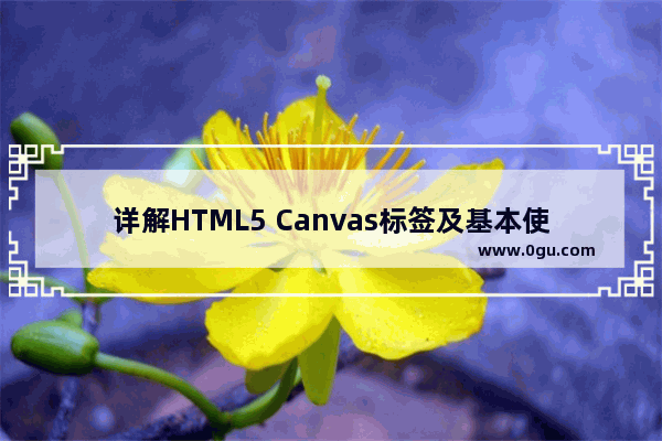 详解HTML5 Canvas标签及基本使用