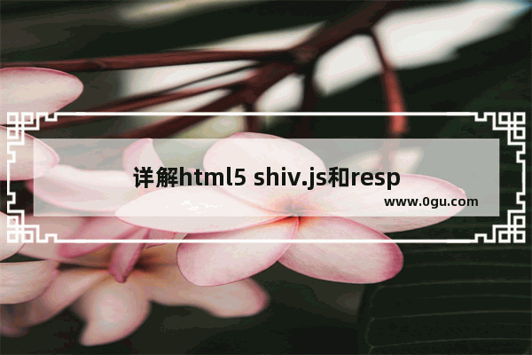 详解html5 shiv.js和respond.min.js