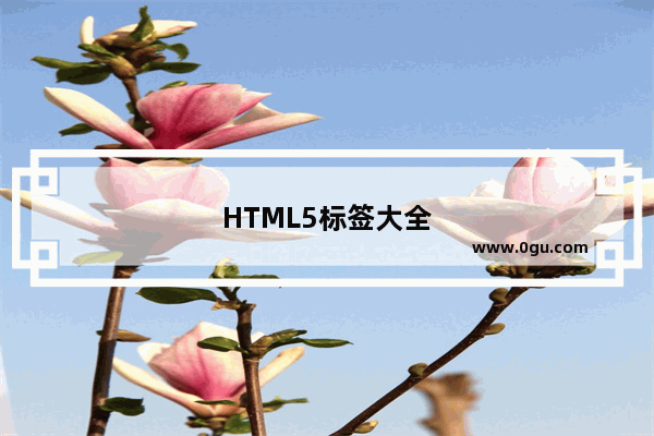 HTML5标签大全