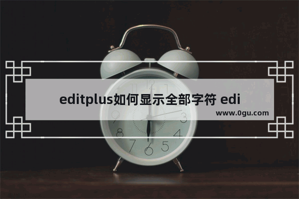 editplus如何显示全部字符 editplus字符全部显示的方法